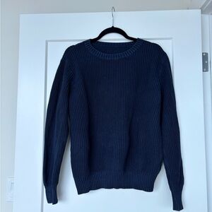 Brandy Melville - Navy Crewneck Knit Sweater